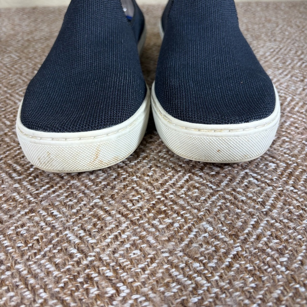Rothys The Sneaker Black Solid Slip On Knit Shoes Washable Flat Shoes 8 Casual - Picture 4 of 10